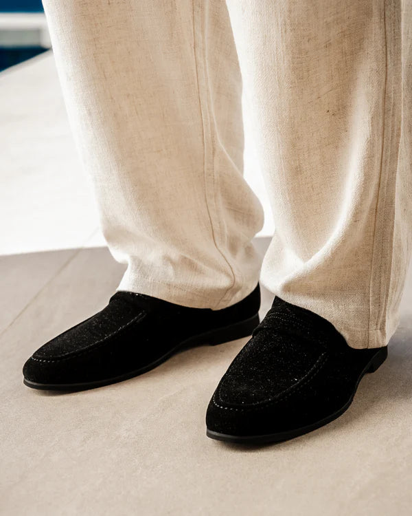 SÜET PENNY LOAFERS